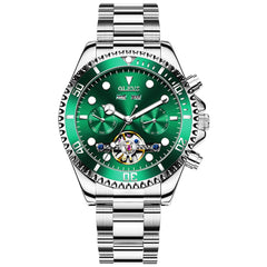 OLEVS 6605 Classic Open Heart Automatic Dive Style Watch for Men