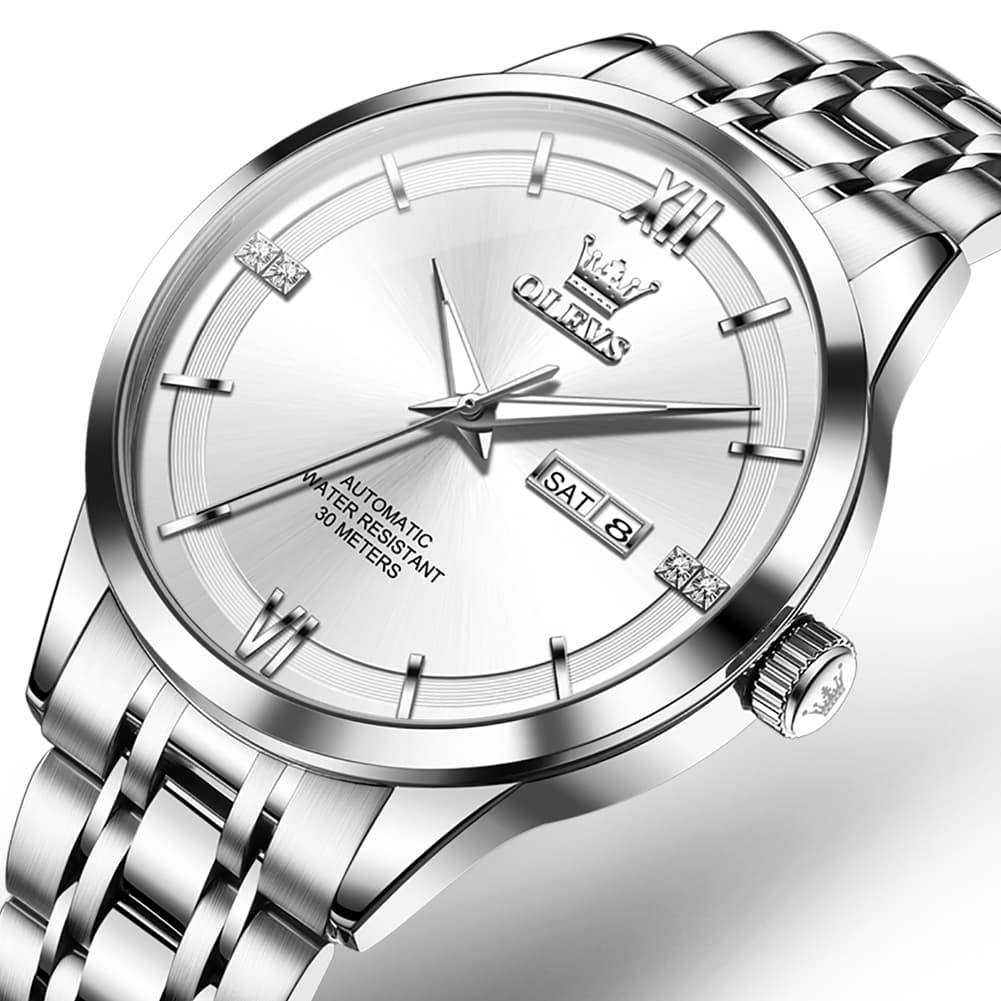 OLEVS 7061 Classic Dual Calendar Automatic Watch For Men