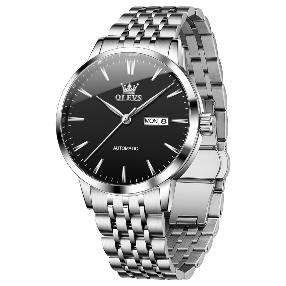OLEVS 7048 Minimalist Dual Calendar Automatic Watch For Men