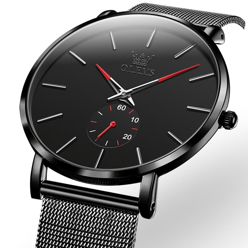 OLEVS 9954 Ultra Thin Milanese Mesh Quartz Watch for Men