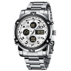 OLEVS 1106 Heavy Duty Dual Display Chronograph Watch for Men
