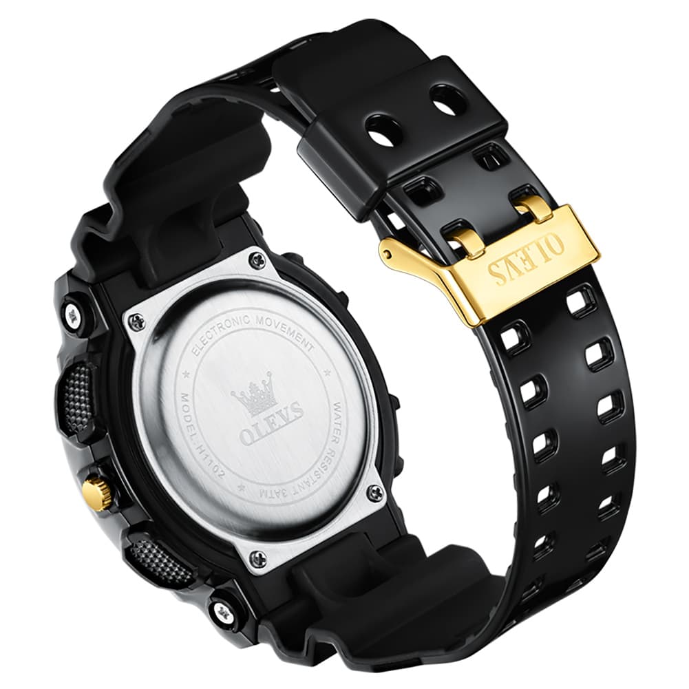OLEVS 1102 Rugged Dual Display Digital Sport Watch for Men