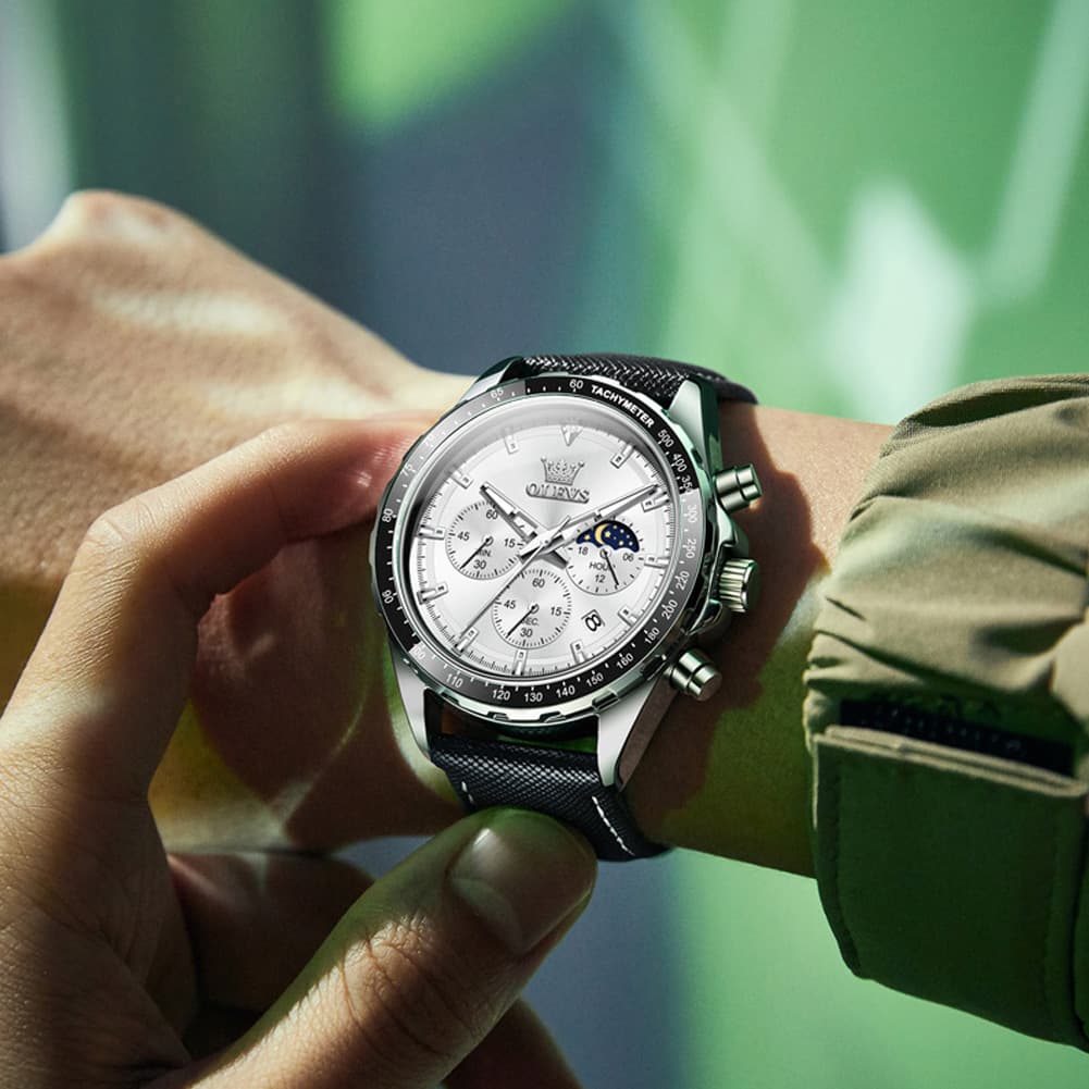 OLEVS 2945 Racing Chronograph Quartz Watch for Men
