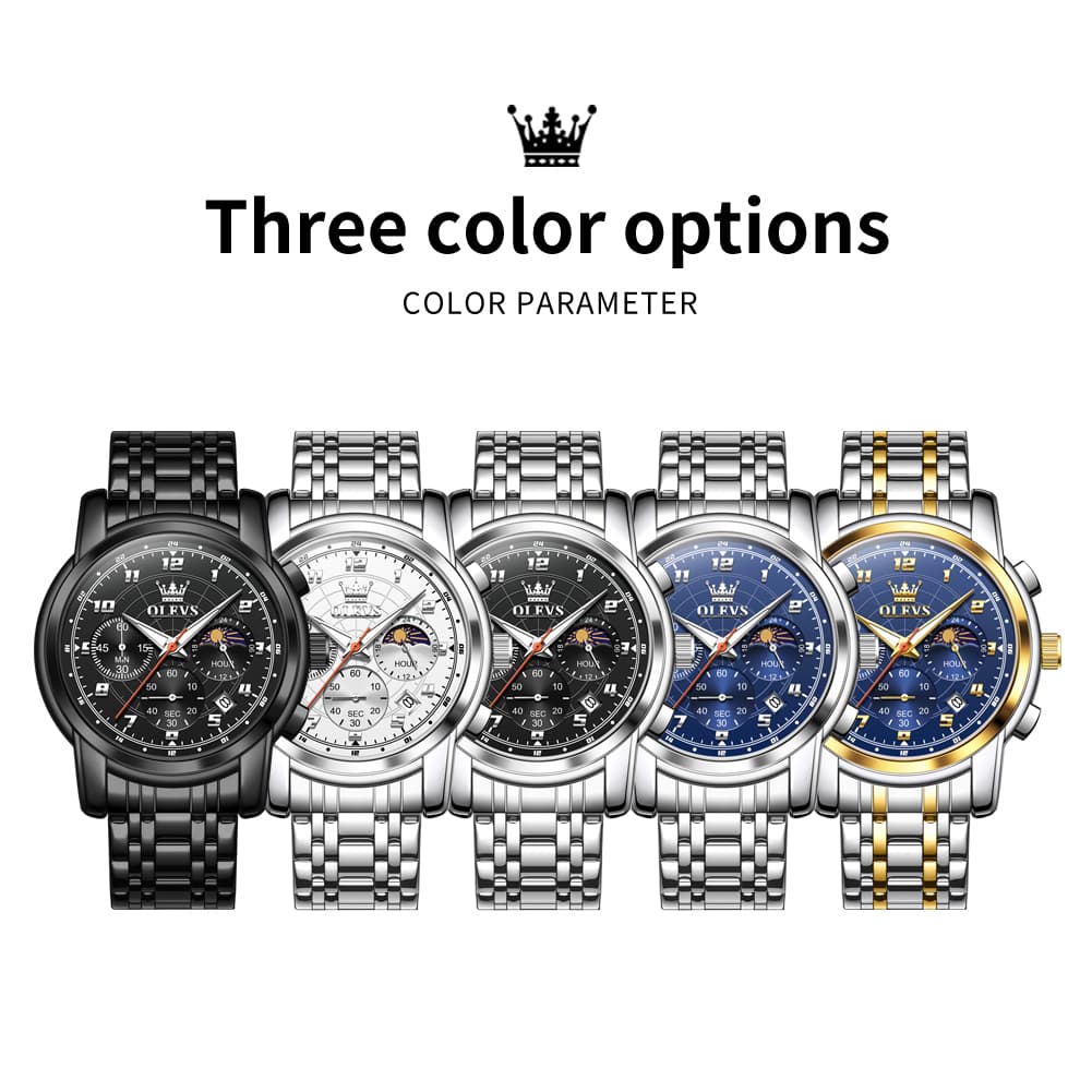 OLEVS 2983 Youthful Chronograph Quartz Watch for Men