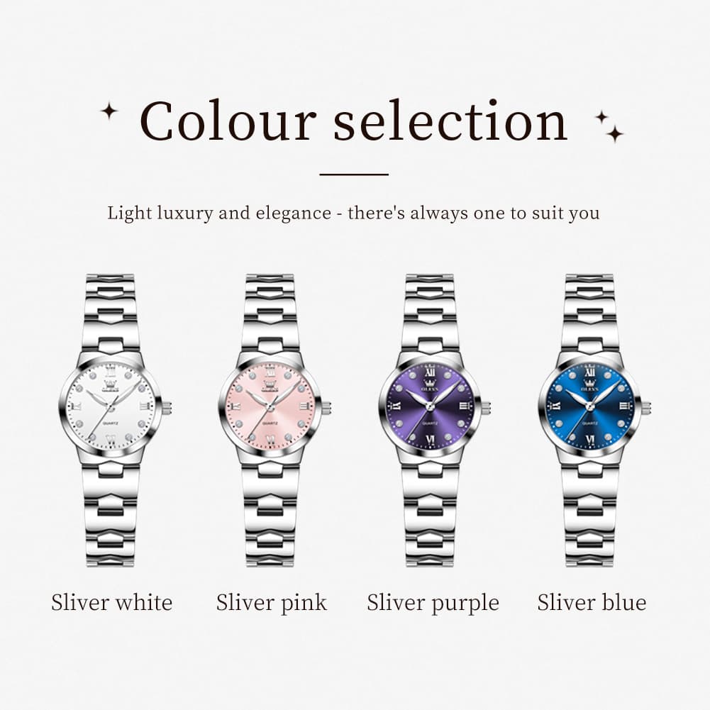OLEVS 3735 Elegant Small Dial Luminous Quartz Watch for Women