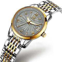 OLEVS 6630 Petite Sunburst Mechanical Watch for Women