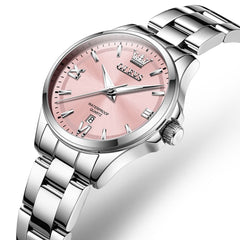 OLEVS 3668 Quartz Pastel Stainless Steel Watch For Women