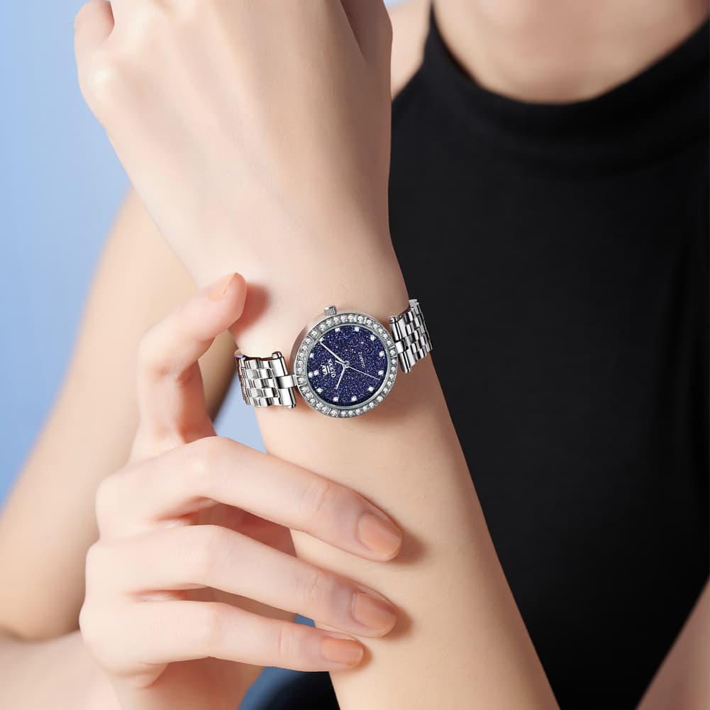 OLEVS 3641 Starry Sky Diamond Quartz Watch for Women