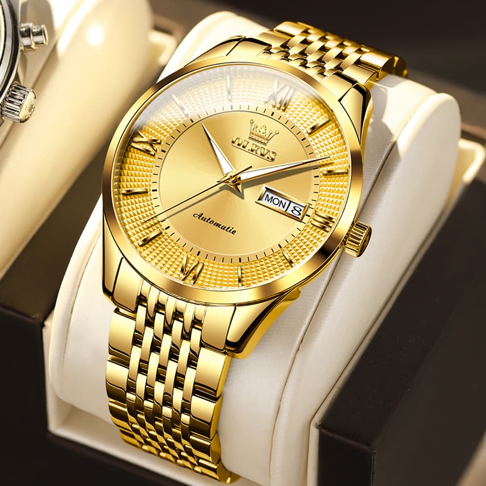 OLEVS 6657 Stainless Steel Automatic Mechanical Watch for Men