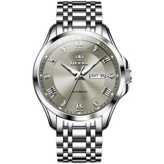 OLEVS 6702 Diamond Dial Automatic Mechanical Watch For Men
