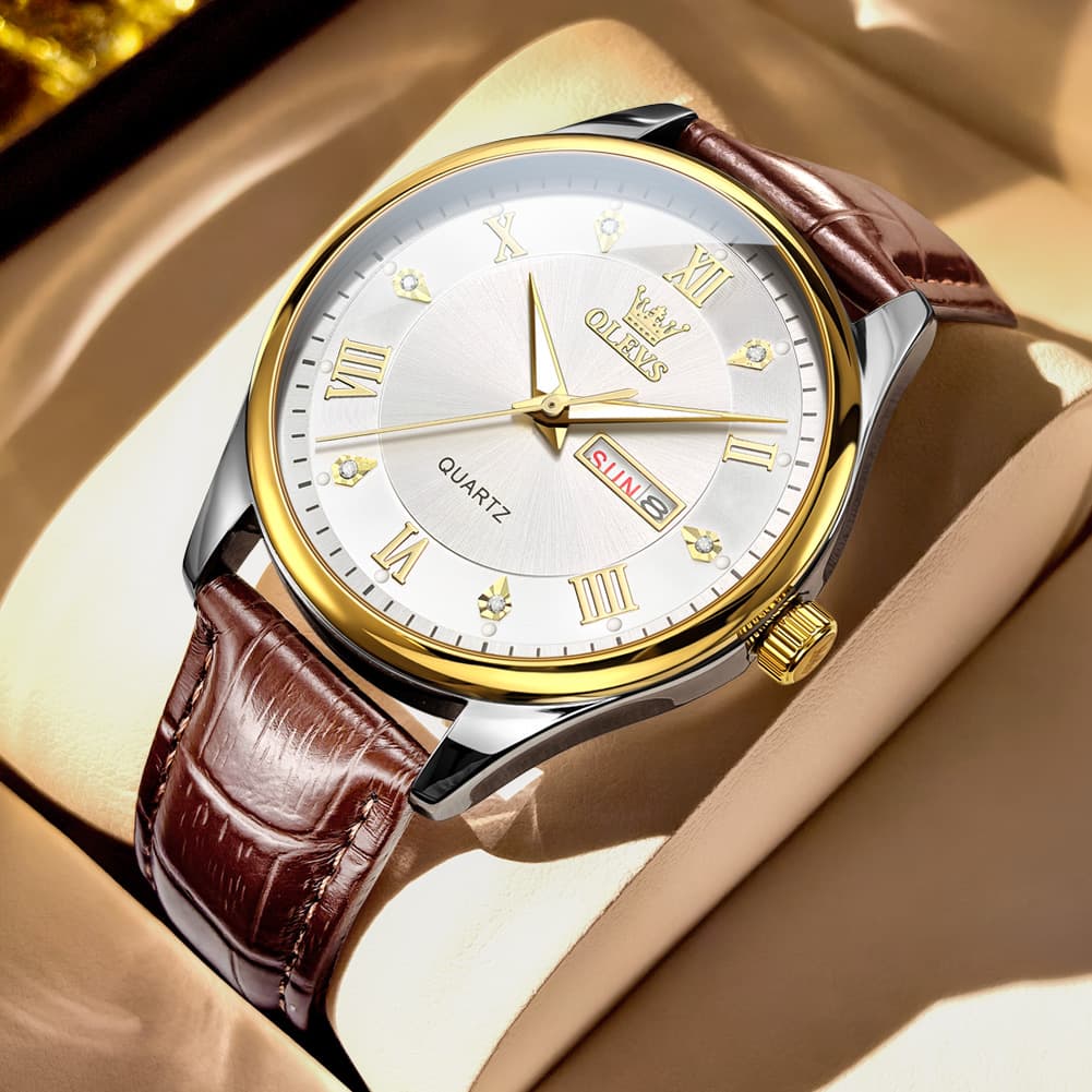 OLEVS 3649 Ultra-thin Classic Quartz Watch for Men