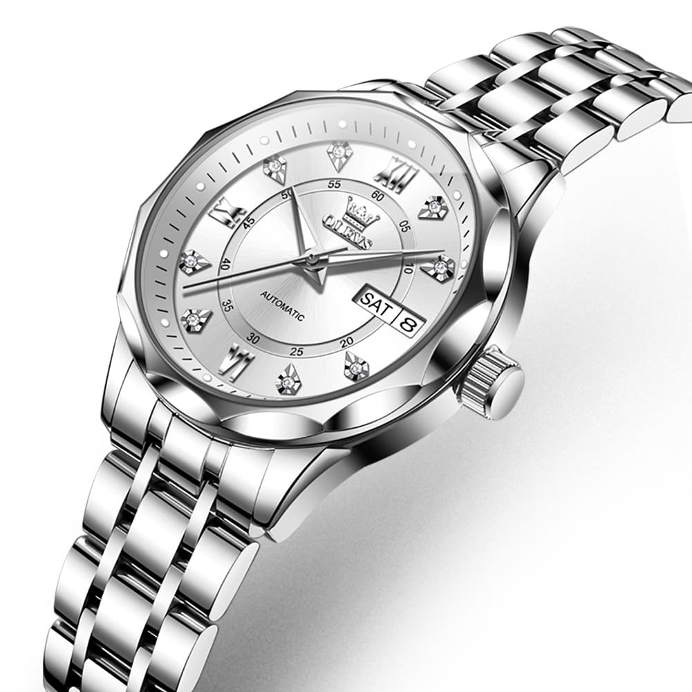 OLEVS 6727 Automatic Diamond Mechanical Watch For Women