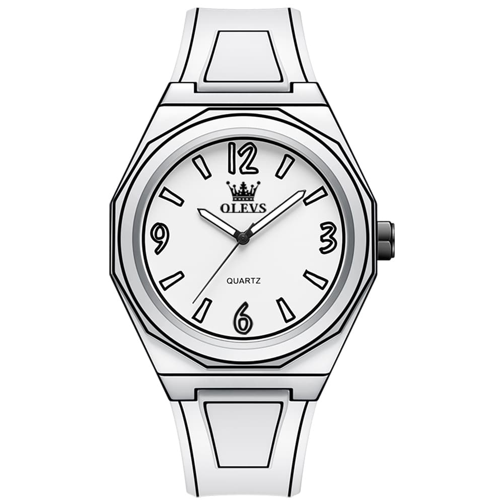 OLEVS 1018 Comic Style Quartz Silicone Watch for Men