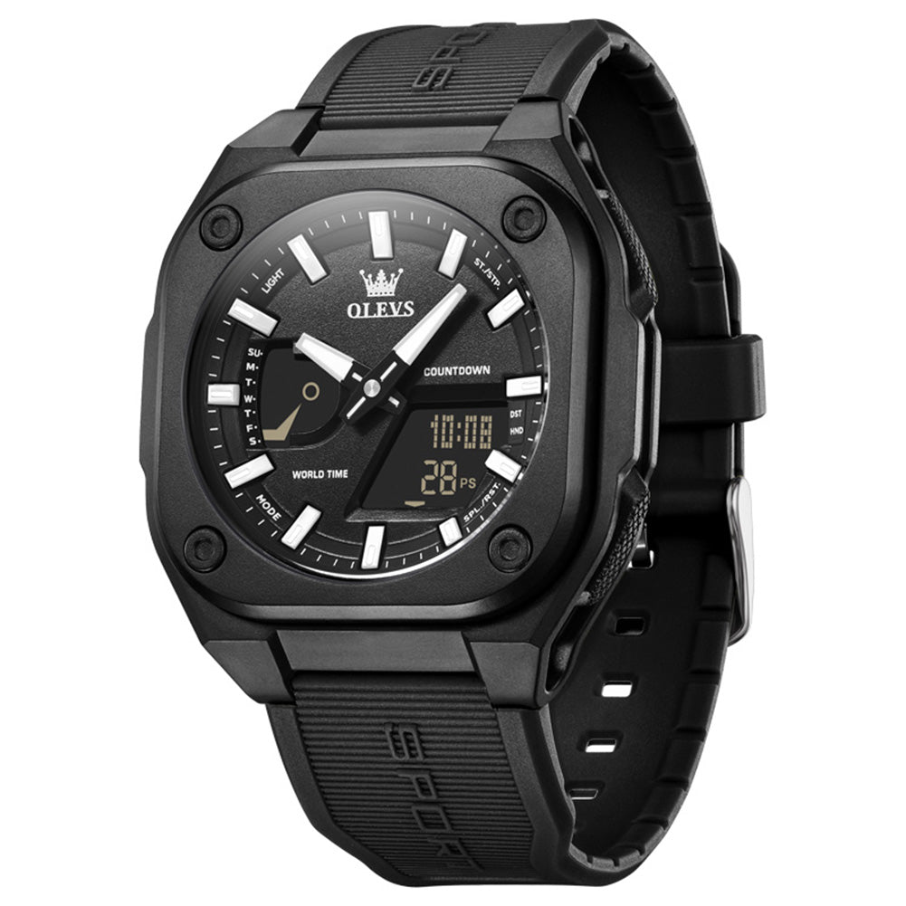 OLEVS 1118 All Black front view