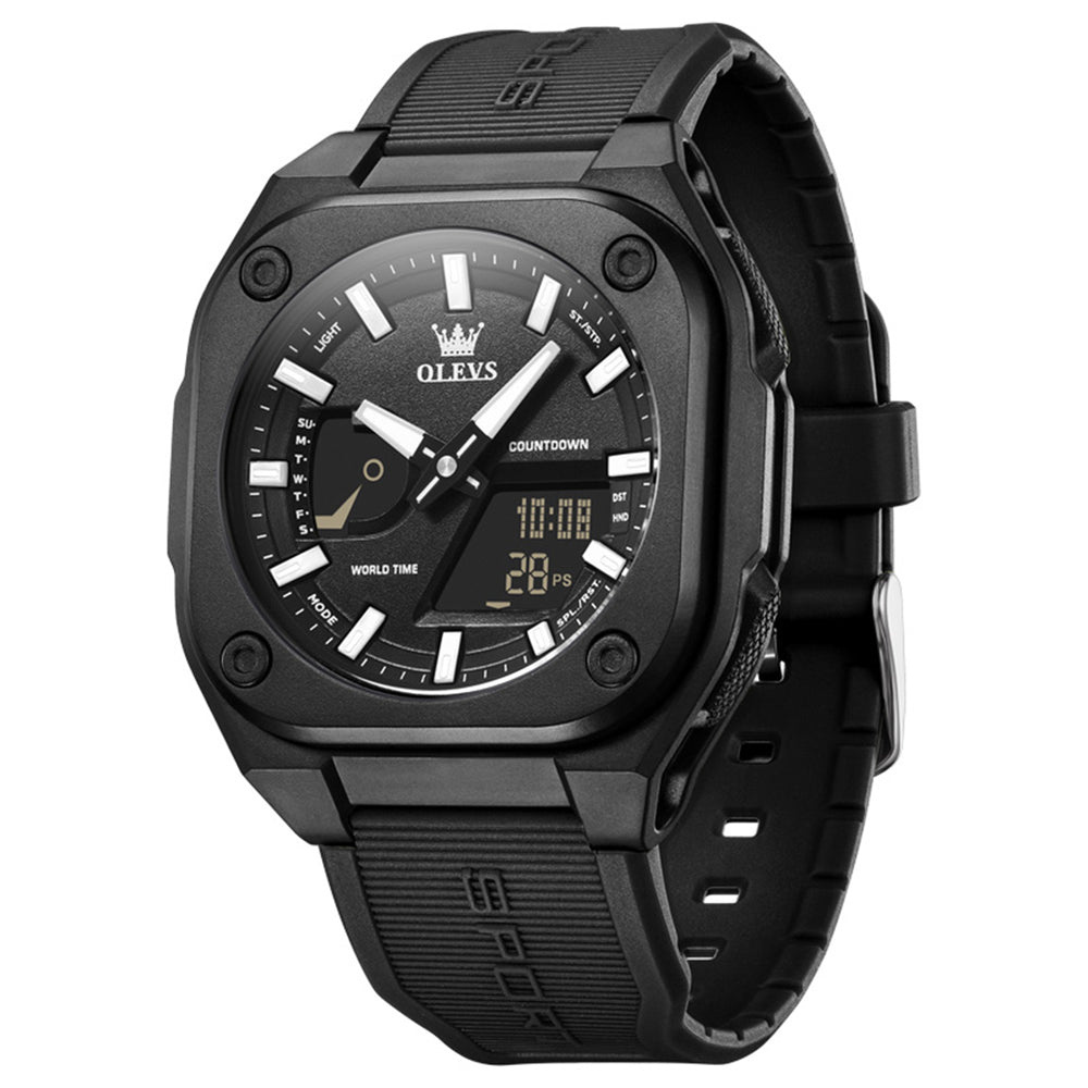 OLEVS 1118 All Black front view