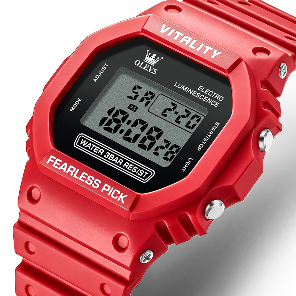 OLEVS 1122 Red digital display closeup