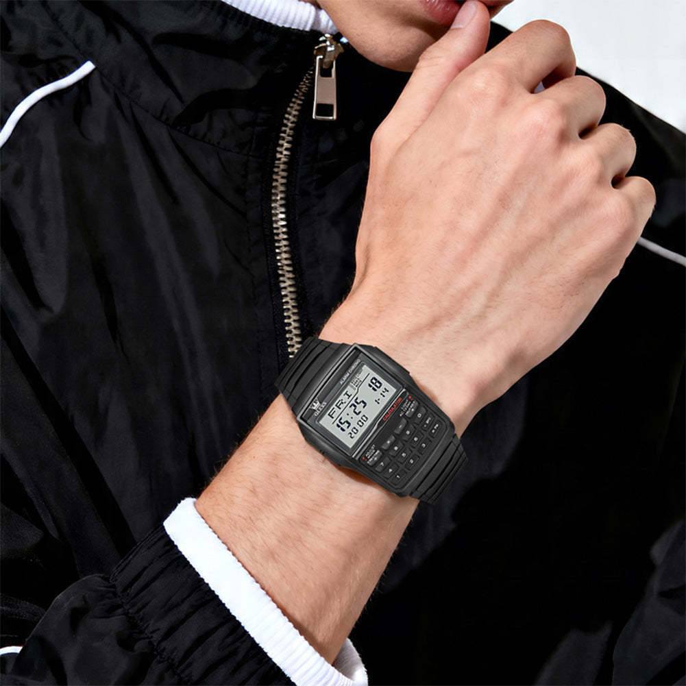 OLEVS 1126 retro digital calculator watch view 29
