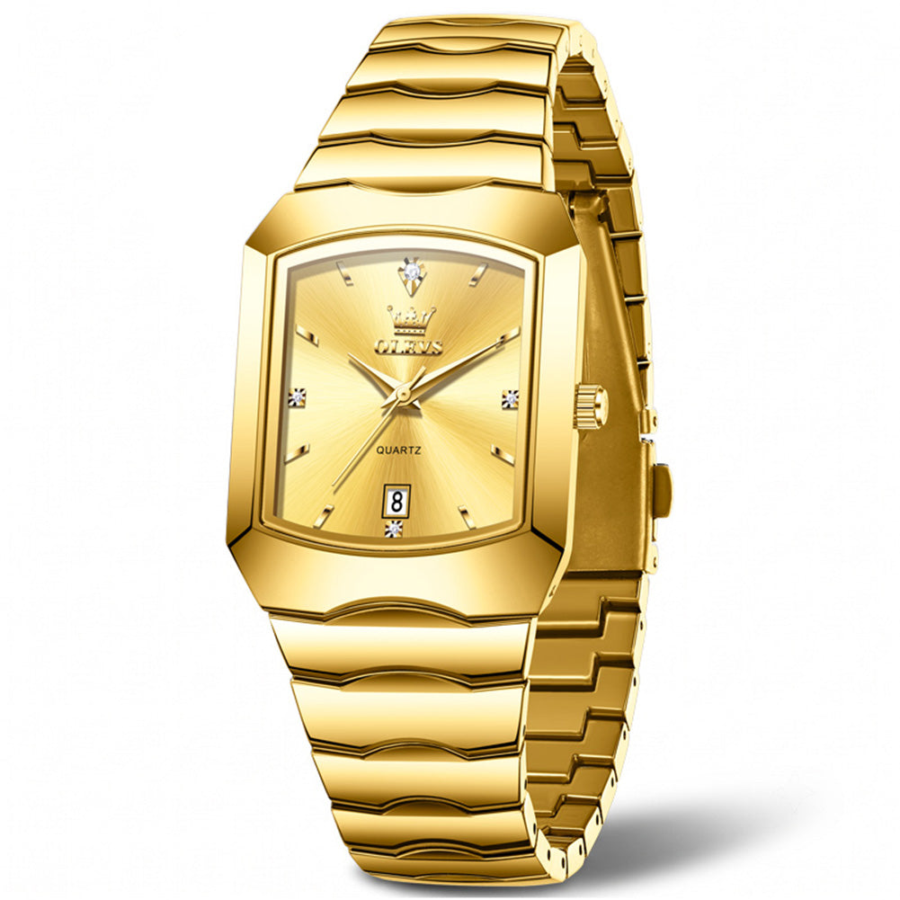 OLEVS 2712 geometric quartz dress watch view 10