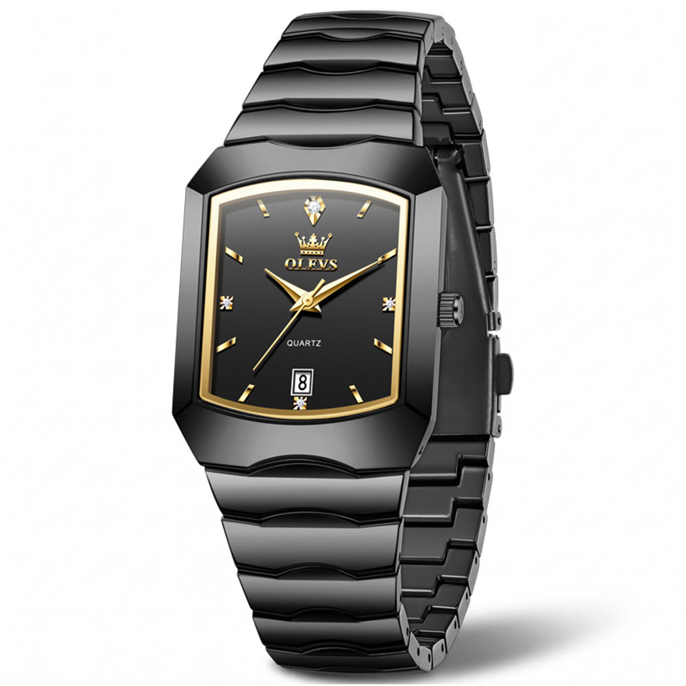 OLEVS 2712 geometric quartz dress watch view 11