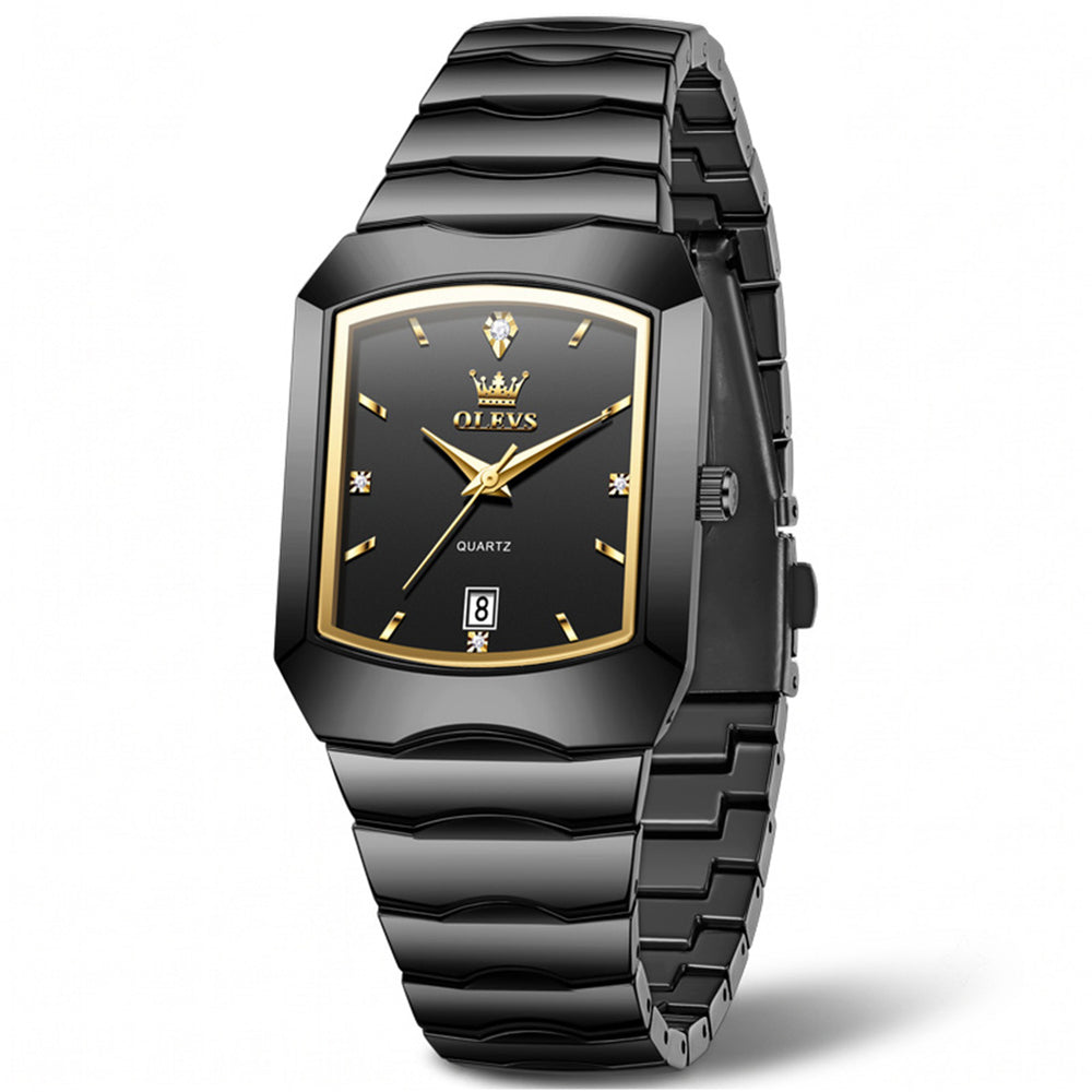 OLEVS 2712 geometric quartz dress watch view 11