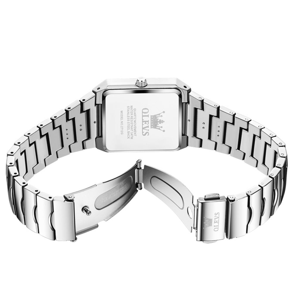 OLEVS 2712 geometric quartz dress watch view 14