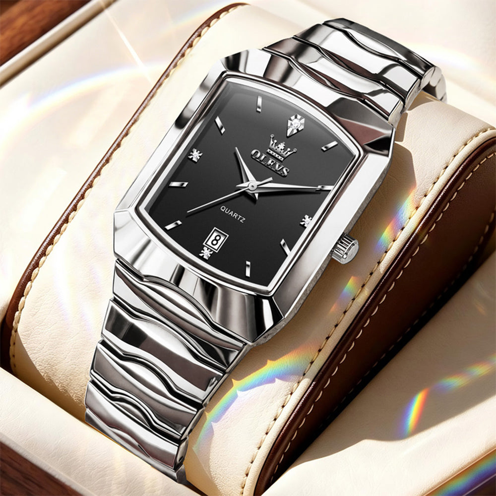 OLEVS 2712 geometric quartz dress watch view 34