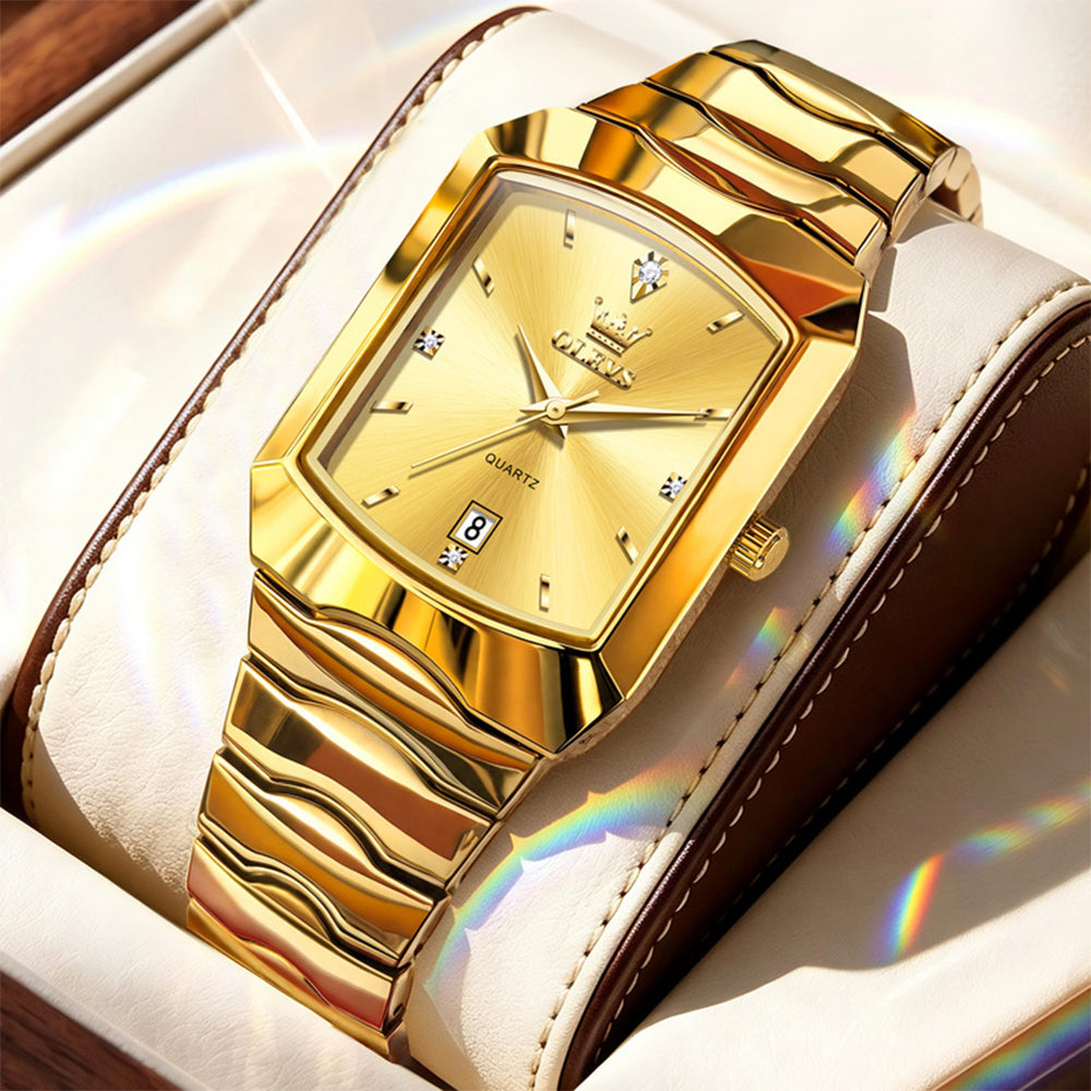 OLEVS 2712 geometric quartz dress watch view 36