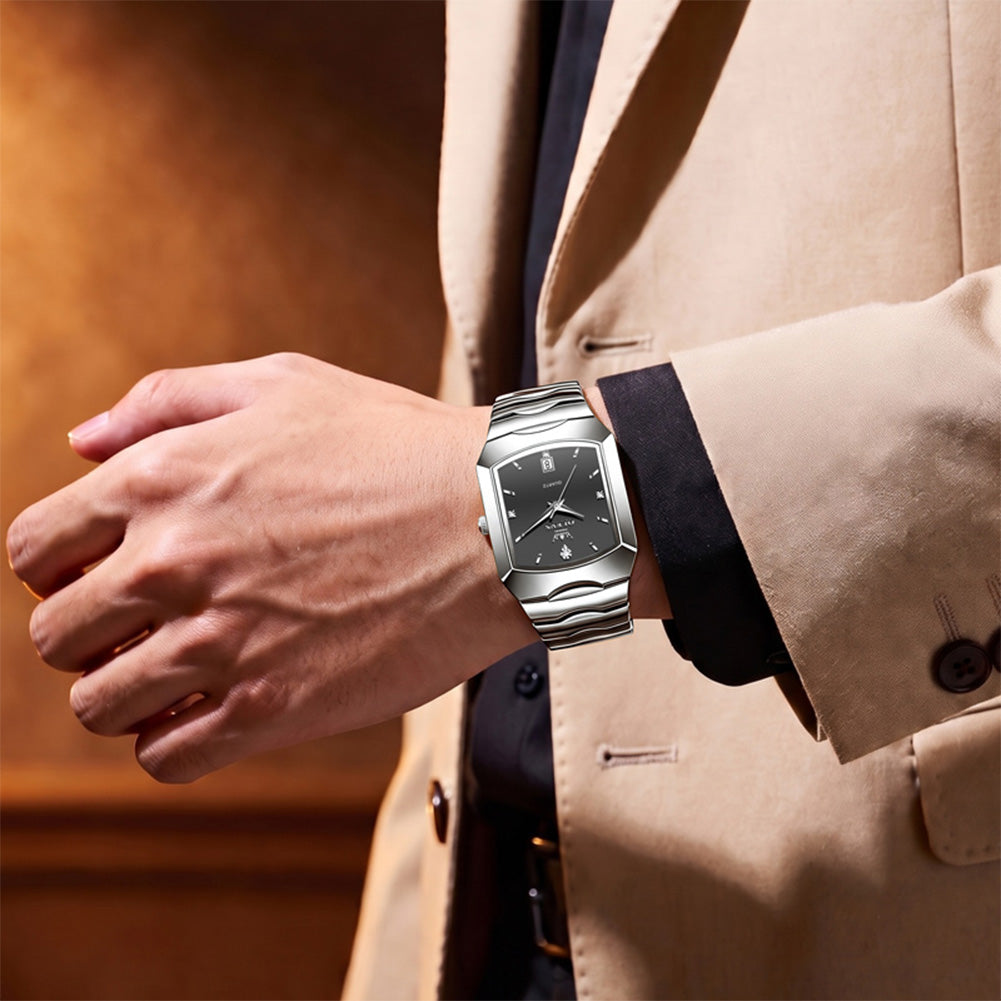 OLEVS 2712 geometric quartz dress watch view 43
