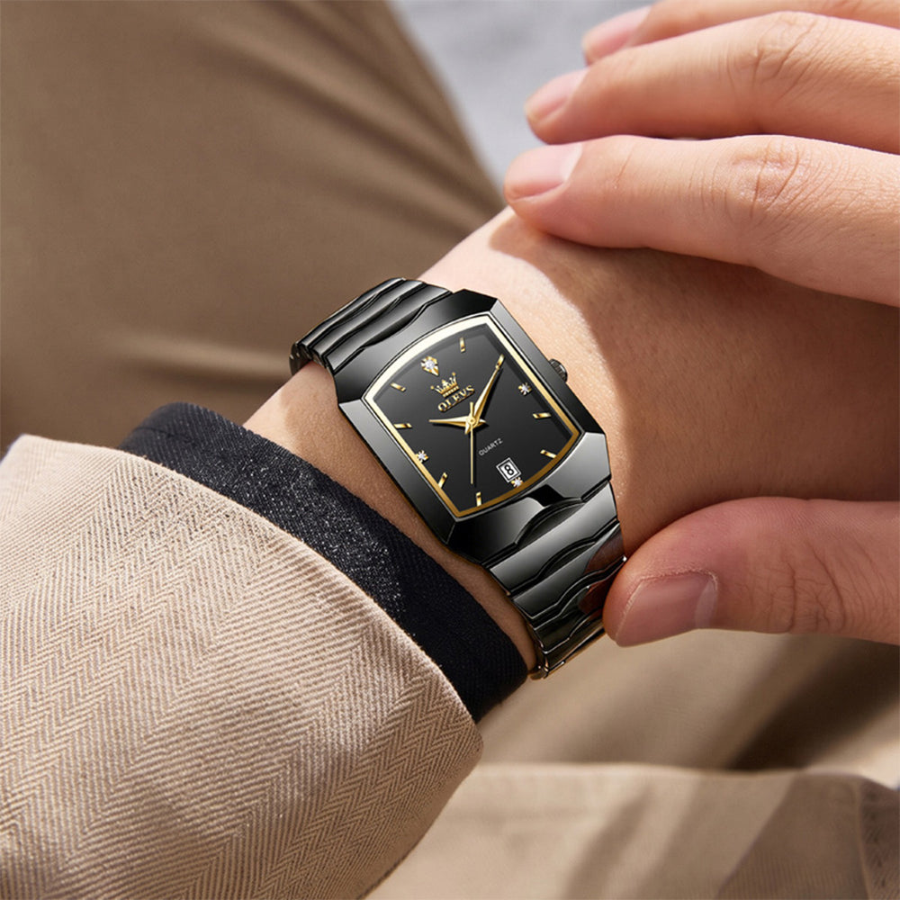 OLEVS 2712 geometric quartz dress watch view 50