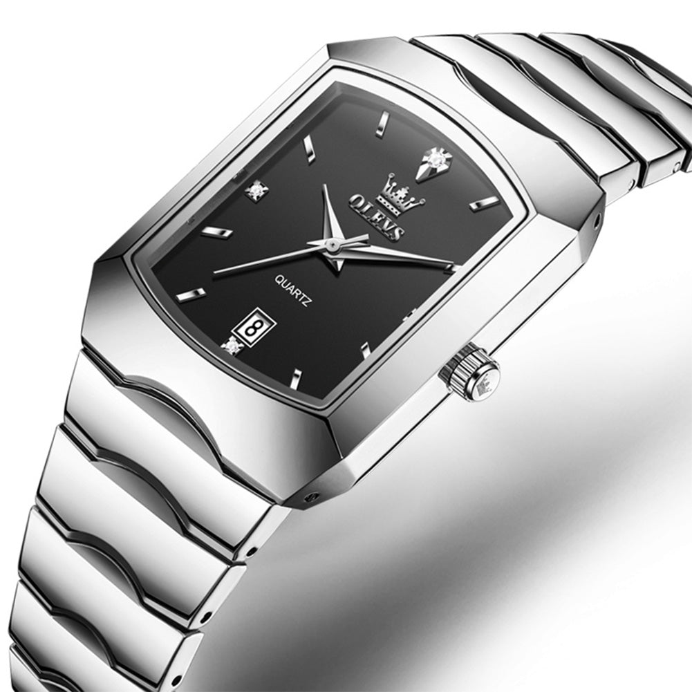 OLEVS 2712 geometric quartz dress watch view 9