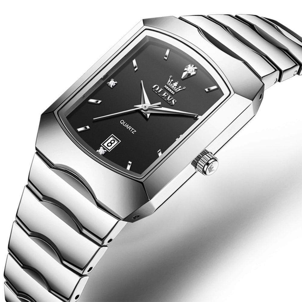 OLEVS 2712 geometric quartz dress watch view 9