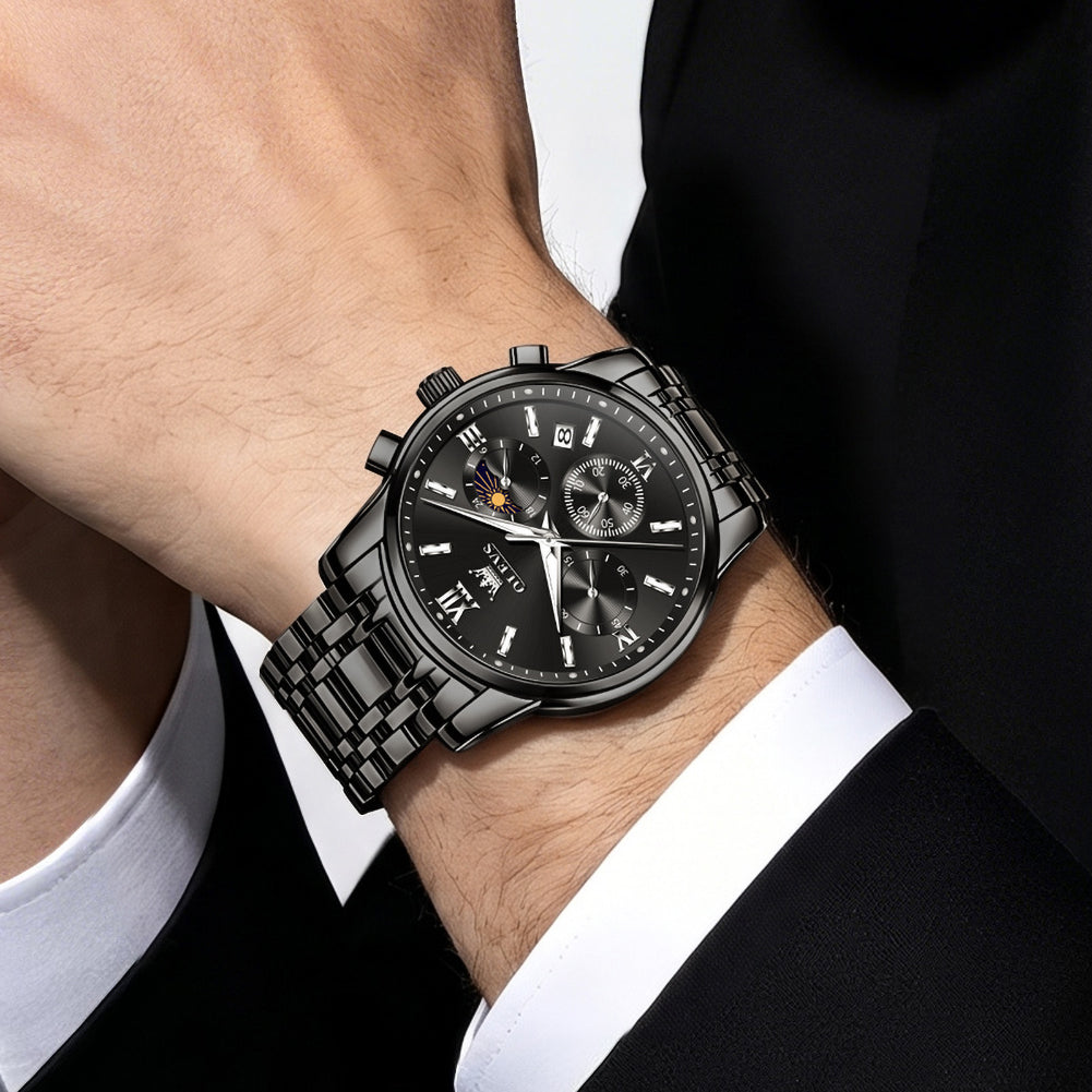 OLEVS 2718 chronograph watch business lifestyle