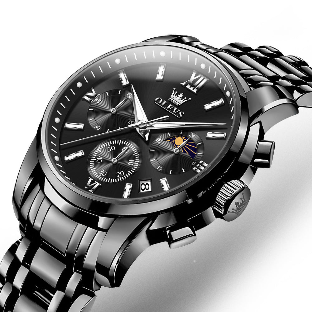 OLEVS 2718 quartz watch side detail