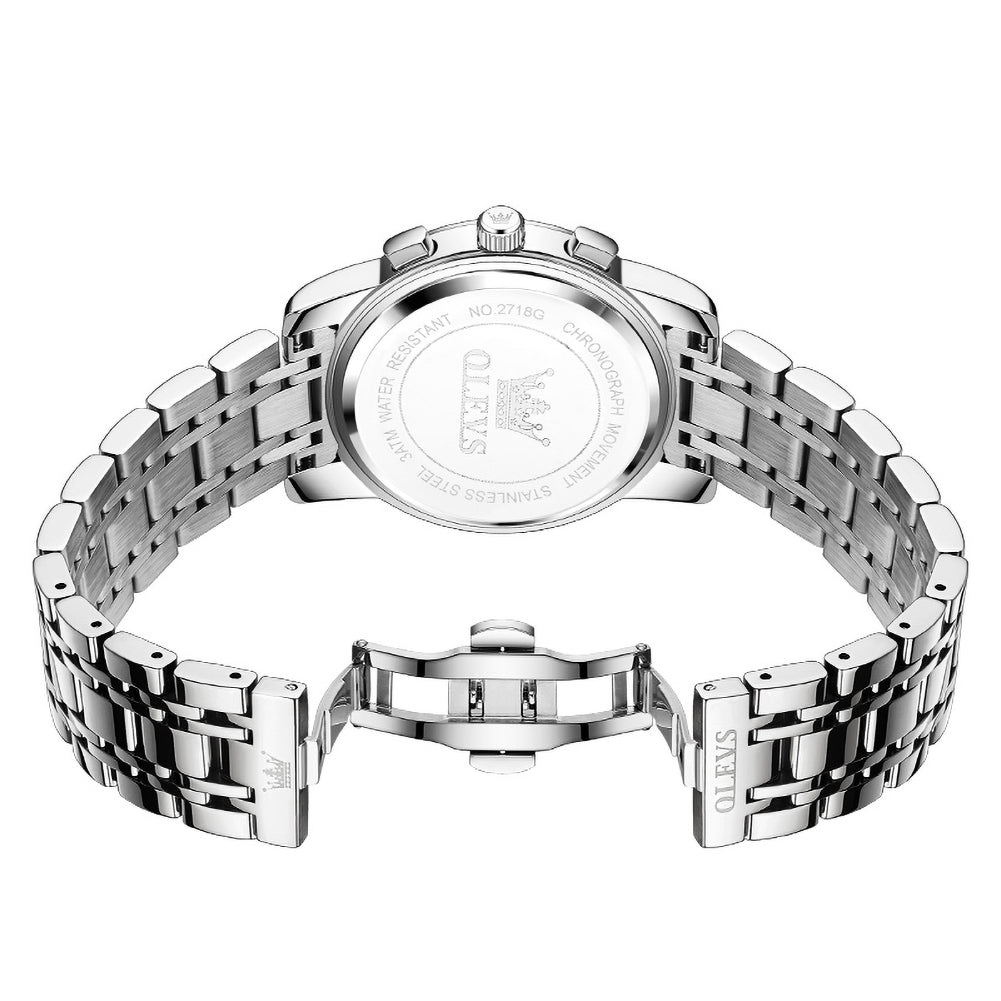 OLEVS 2718 stainless steel bracelet detail