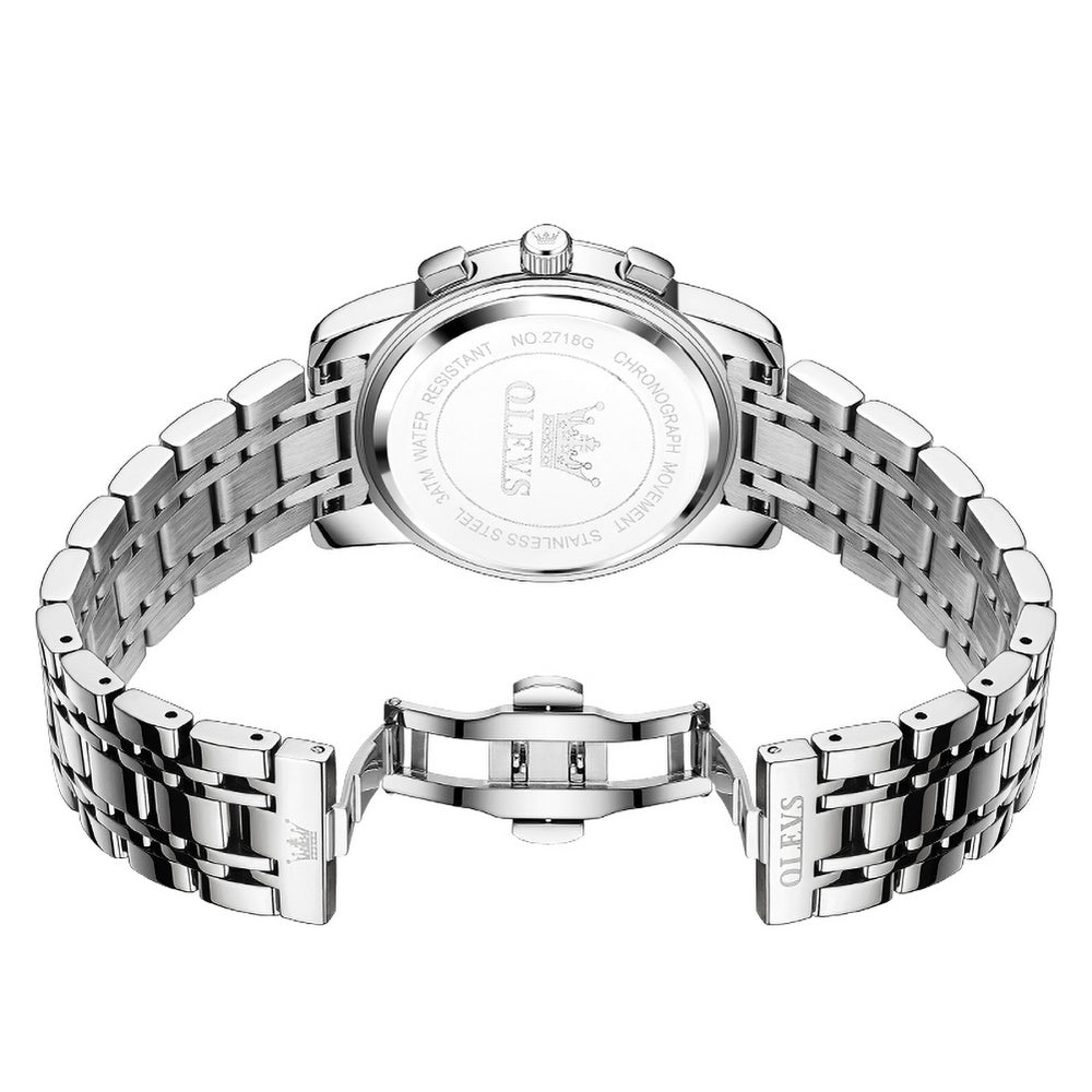 OLEVS 2718 stainless steel bracelet detail