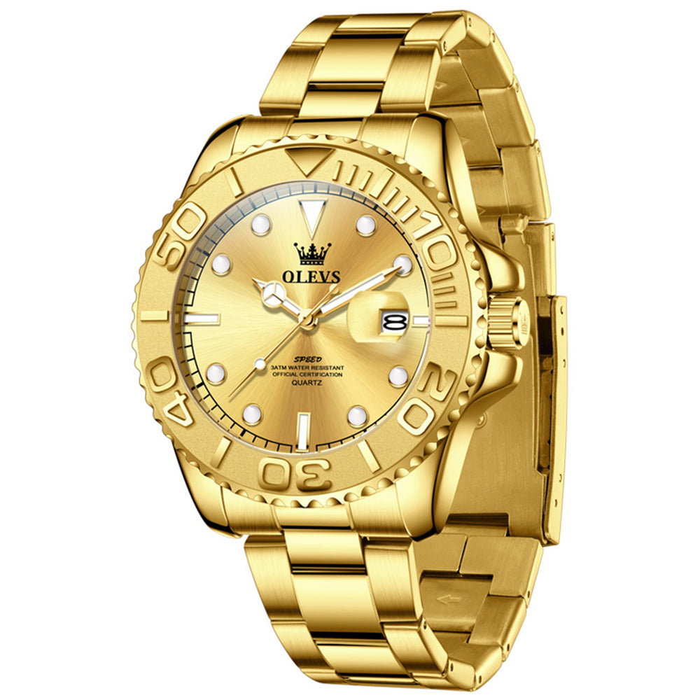 OLEVS 2720 All Gold quartz date watch