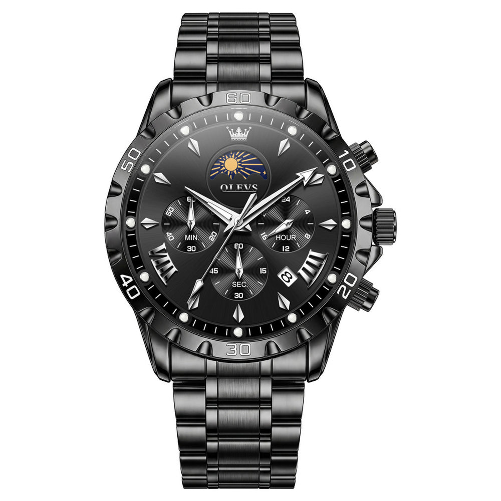 OLEVS 2949 steel quartz chronograph watch view 555 (5)