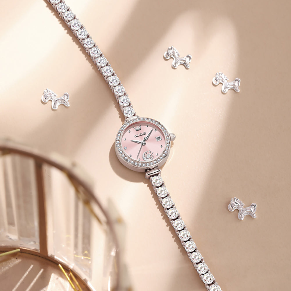 OLEVS 2998 unicorn crystal bracelet quartz watch product view 10