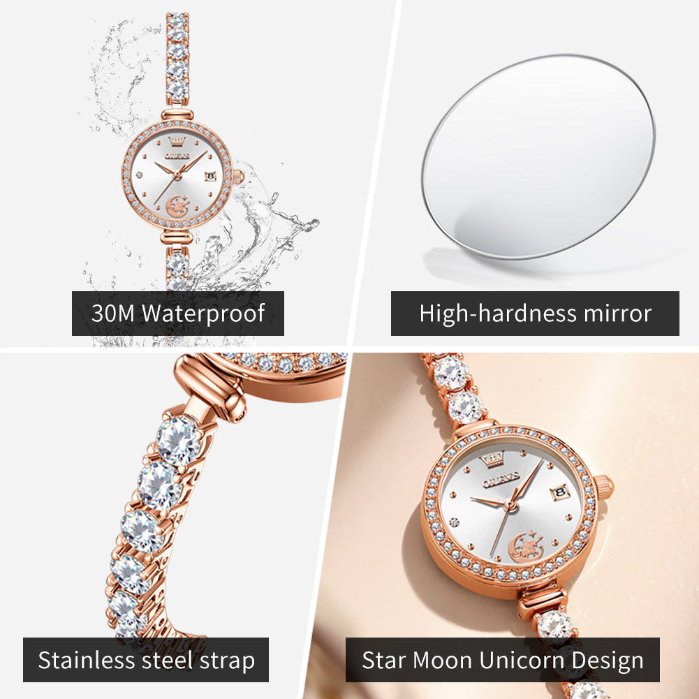 OLEVS 2998 unicorn crystal bracelet quartz watch product view 92