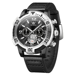 OLEVS 2999 Silver Black front view