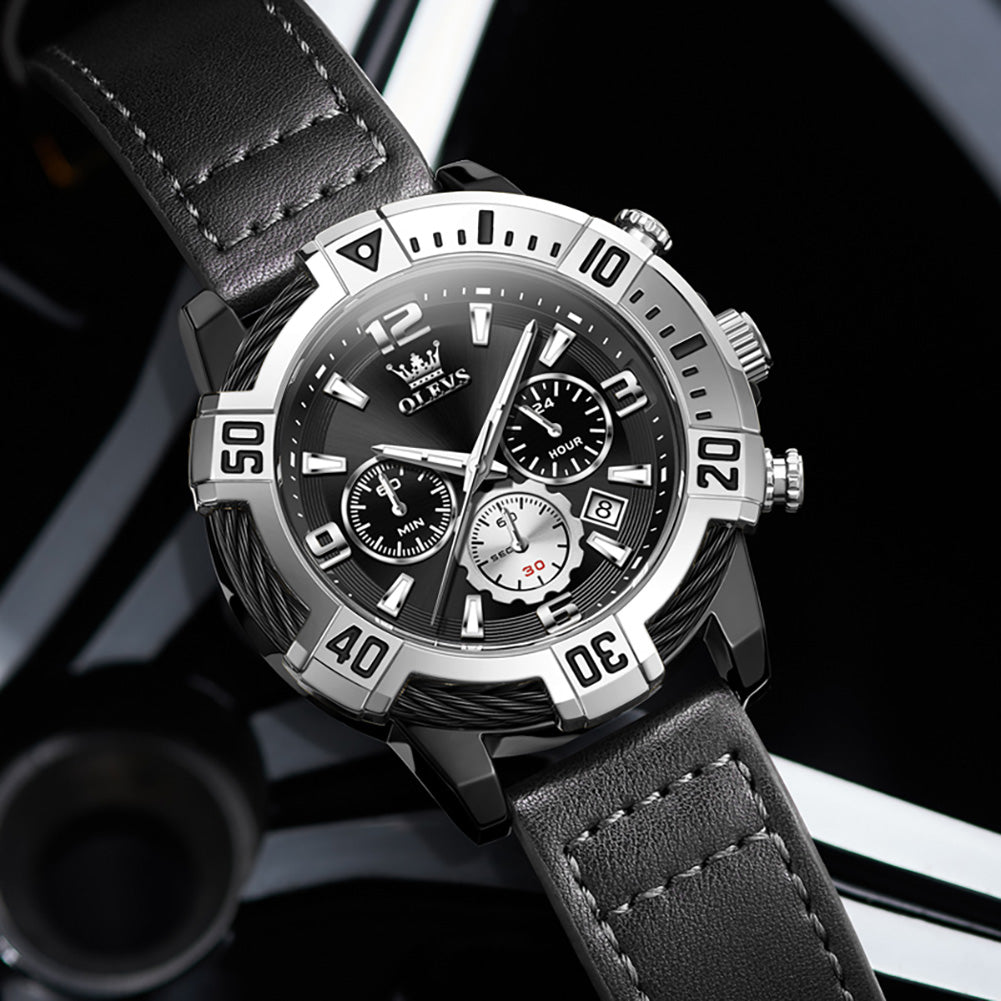 OLEVS 2999 Silver Black everyday styling