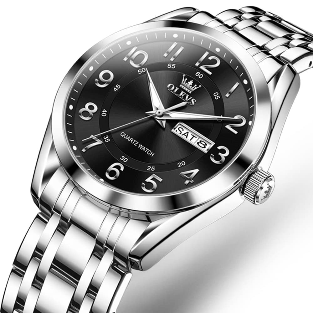 OLEVS 3666 Quartz Luminous Stainless Steel Watch For Men - All Gold Watch | Olevs Watch Store