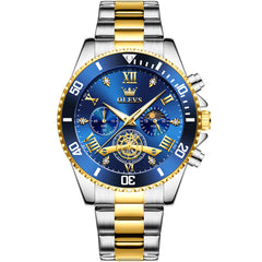 OLEVS 3732 Two Tone Blue front view