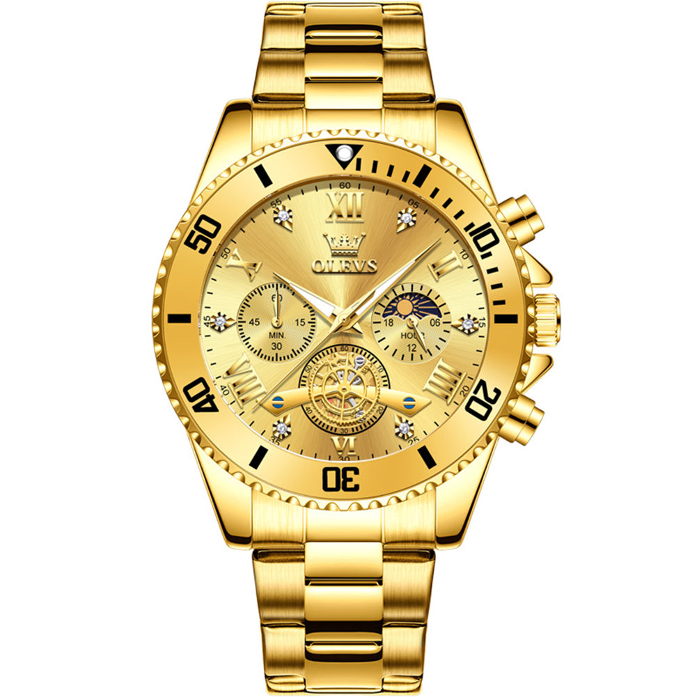 OLEVS 3732 All Gold front view