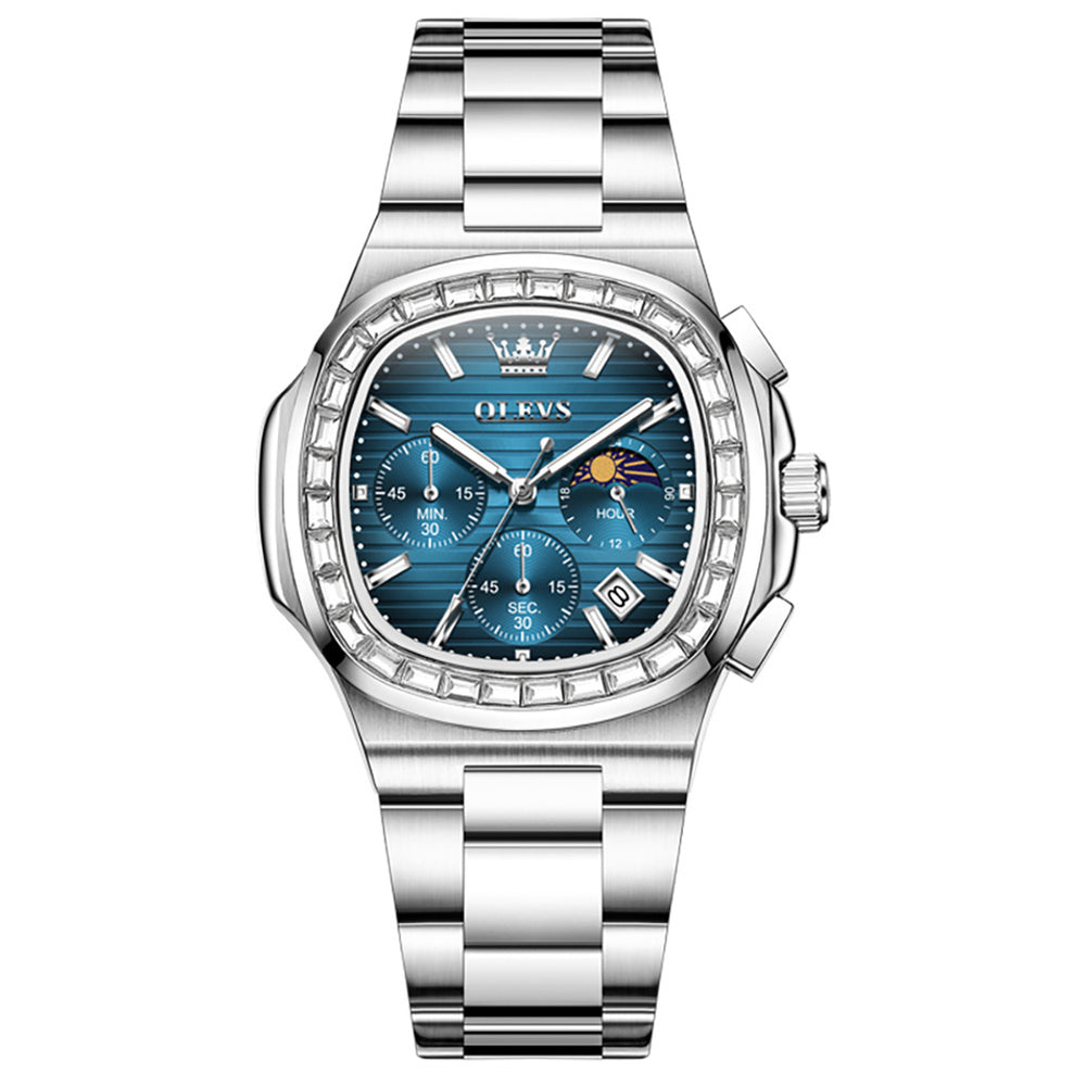 OLEVS 3739 cushion case quartz chronograph watch view 122 (4)