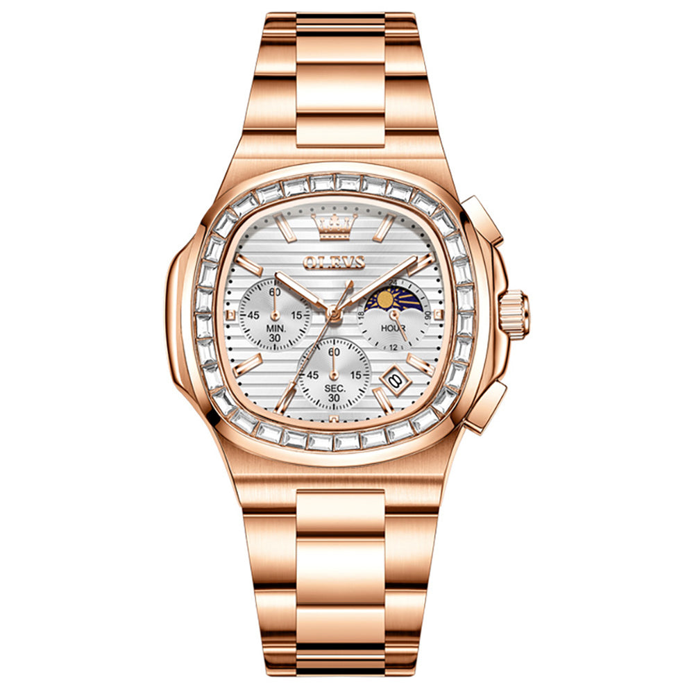OLEVS 3739 cushion case quartz chronograph watch view 122 (6)