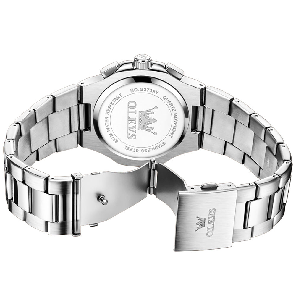 OLEVS 3739 cushion case quartz chronograph watch view 7
