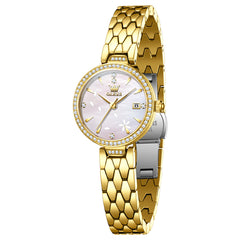 OLEVS 5689 Gold White front view