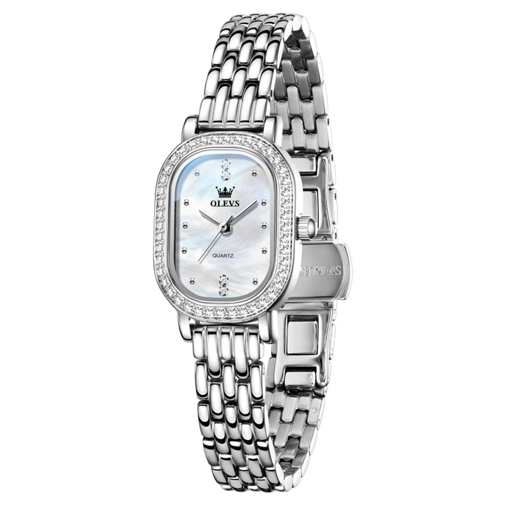 OLEVS 5697 Stainless Steel Silver White front