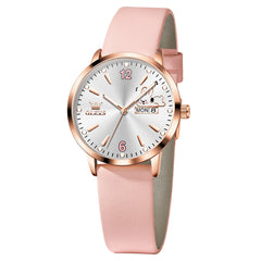 OLEVS 5700 bunny day date quartz watch view 3